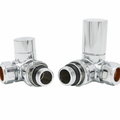 15MM Chrome Corner Valve Set Pair