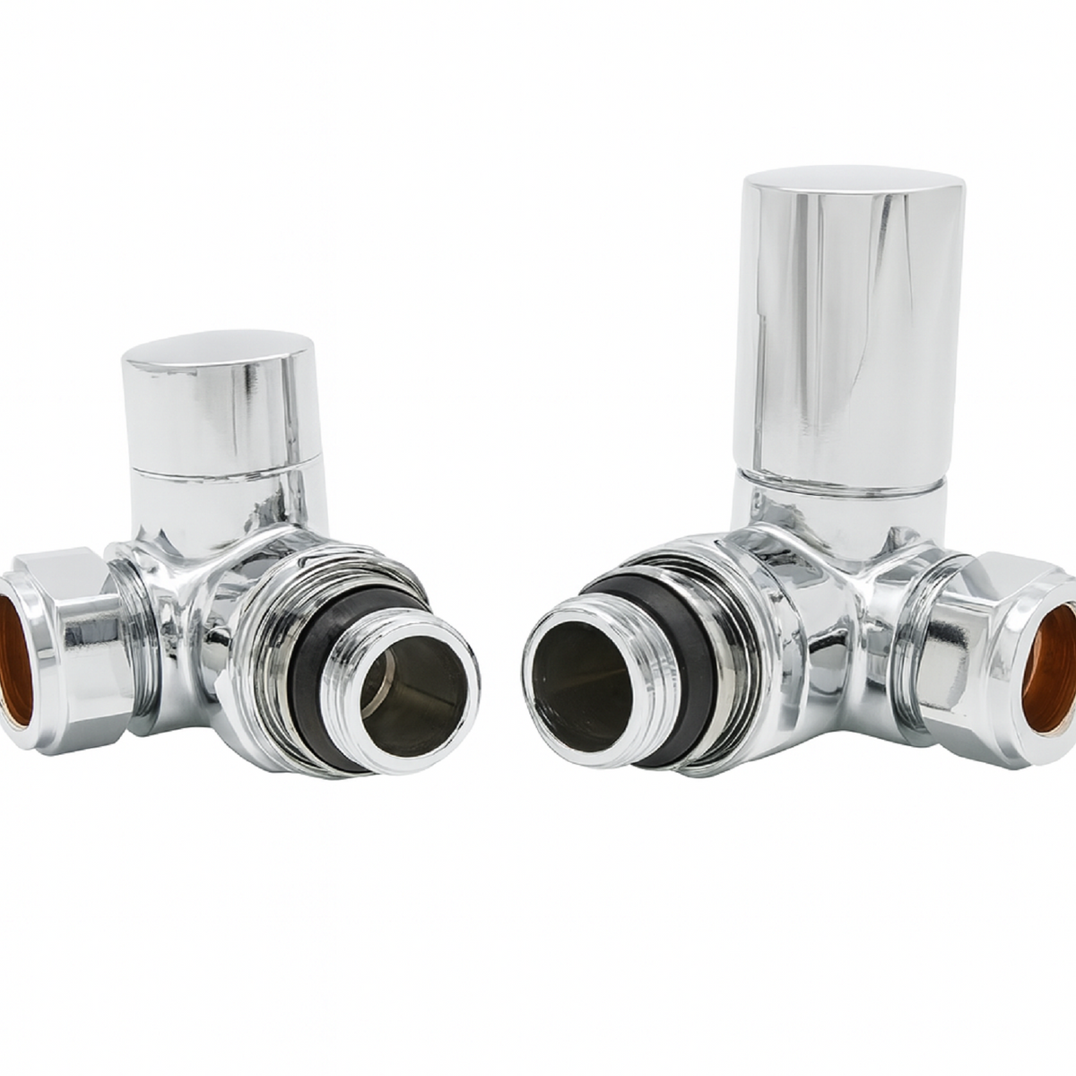 15MM Chrome Corner Valve Set Pair