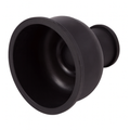 23/4" x 11/4" Black Rubber Flush Cone