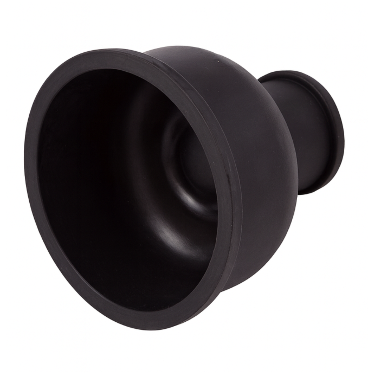23/4" x 11/4" Black Rubber Flush Cone