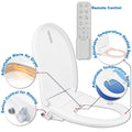 Smart Bidet Toilet Seat with Heated Seat & Remote Control – D Shape