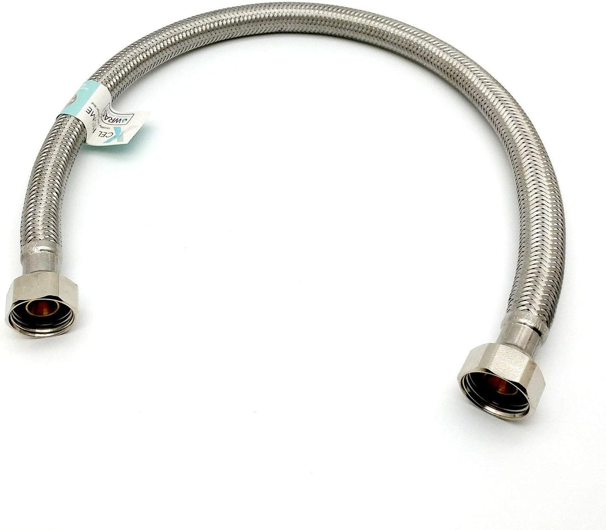 WRAS-Approved Flexi Pipe – 1/2" x 1/2" BSP, 500mm, 9.8mm Bore
