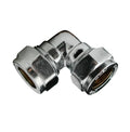 15mm Polished Chrome Compression Elbow – C x C, Decorative Pipework