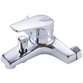 Valear Wall-Mounted Bath Shower Mixer – Chrome, Pillar Legs