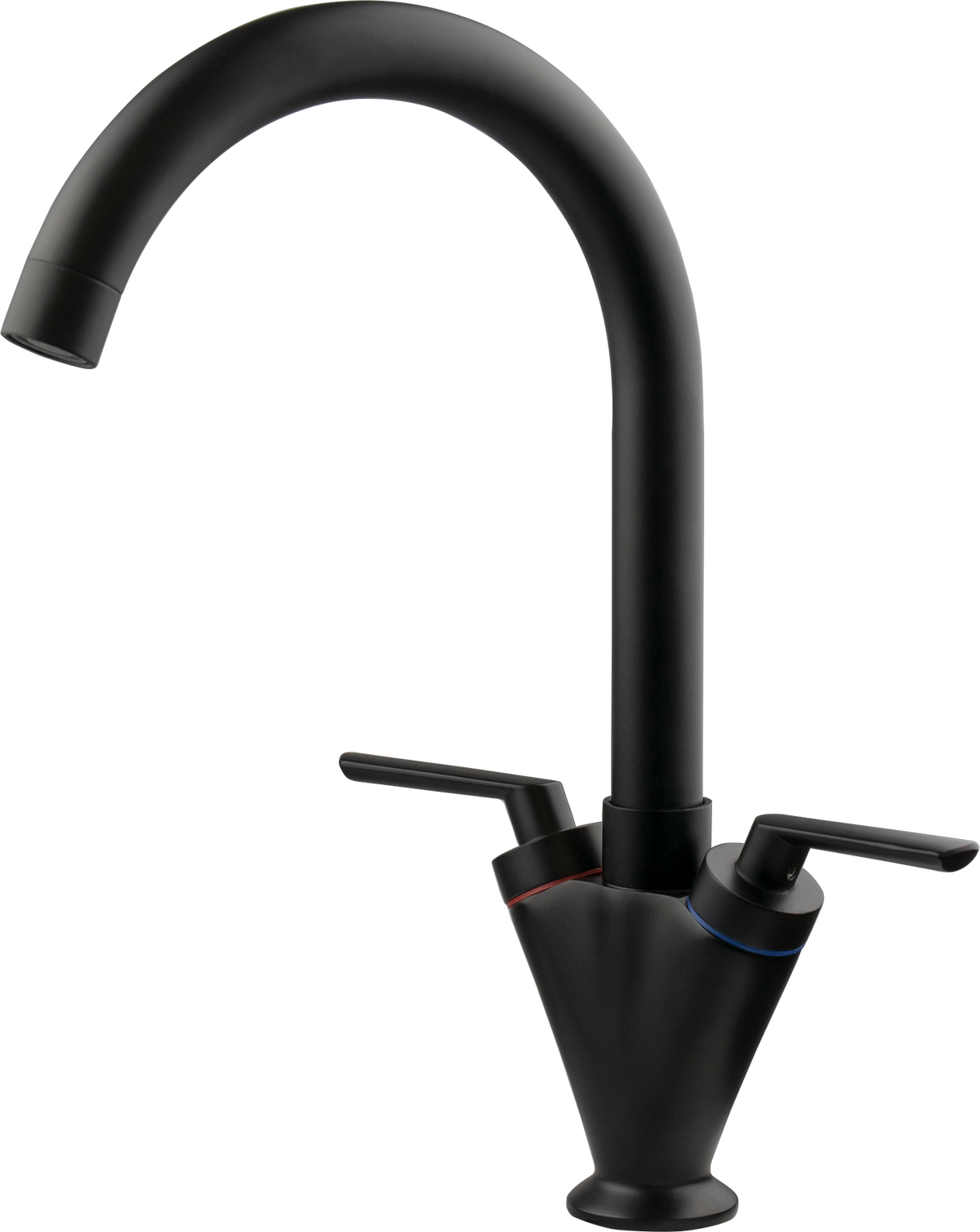Vita Double Lever Kitchen Mixer Tap – Solid Brass, Deck Mounted