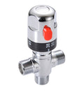 Compact Brass Thermostatic Mixing Valve – Chrome Finish