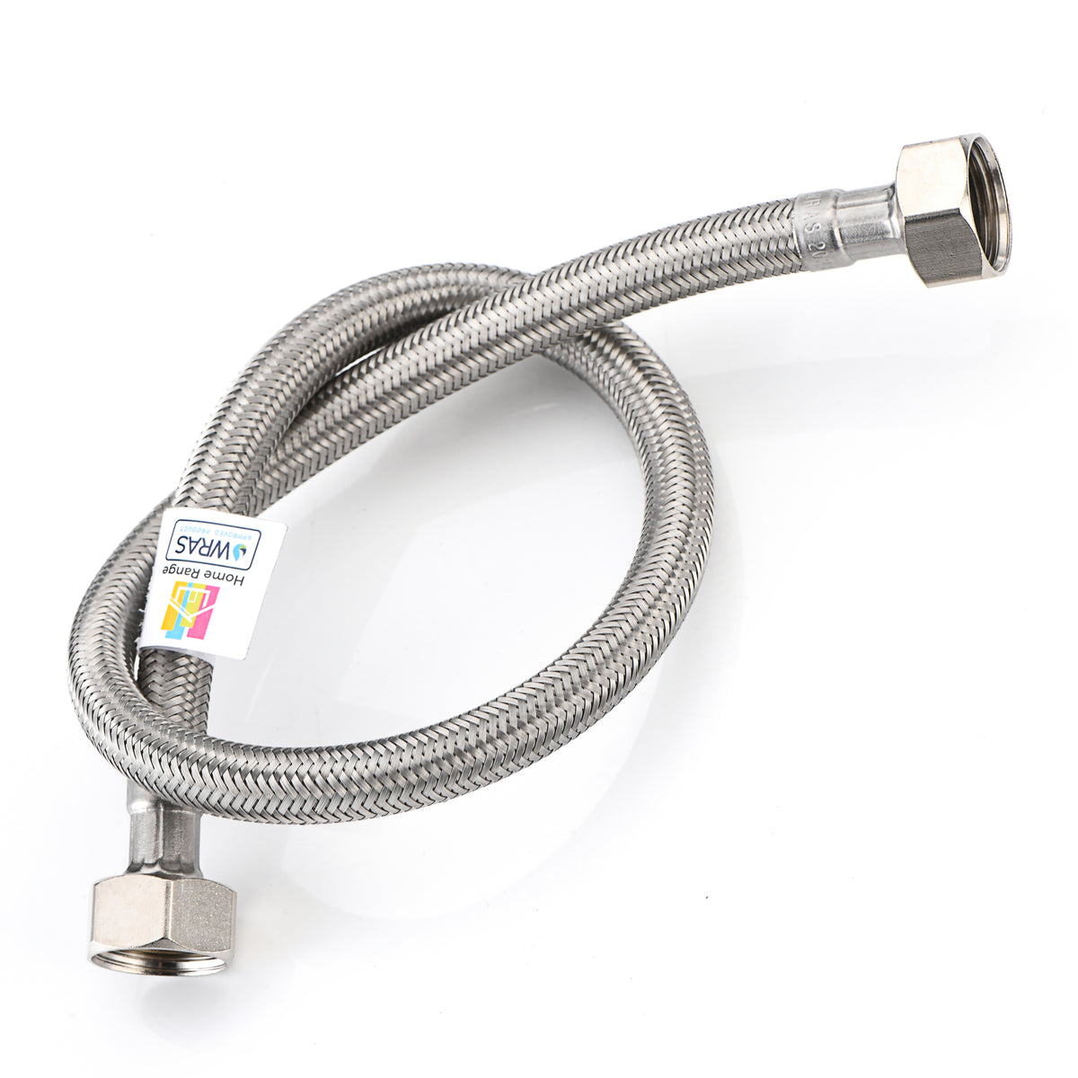 WRAS-Approved Flexi Pipe – 1/2" x 1/2" BSP, 500mm, 8.5mm Bore