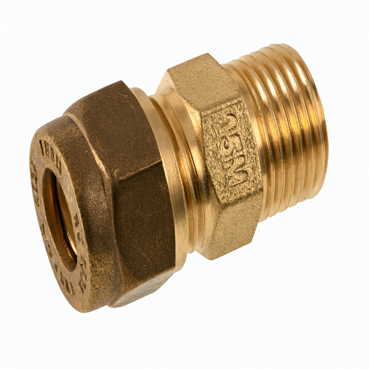 22MM x 3/4" C x Mi Coupling J600 (DZR)
