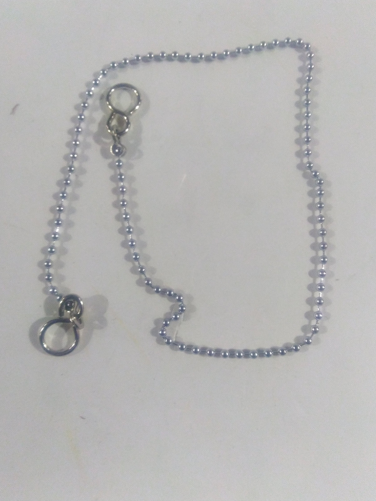 18" Chrome Ball Chain & S Hooks – Sink & Bath Plug Chain