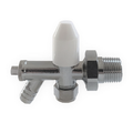 10mm Chrome Cosmos Lockshield Radiator Valve with Drain Off