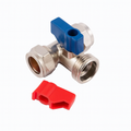 15mm x 15mm x 3/4" Chrome Tee Washing Machine Tap