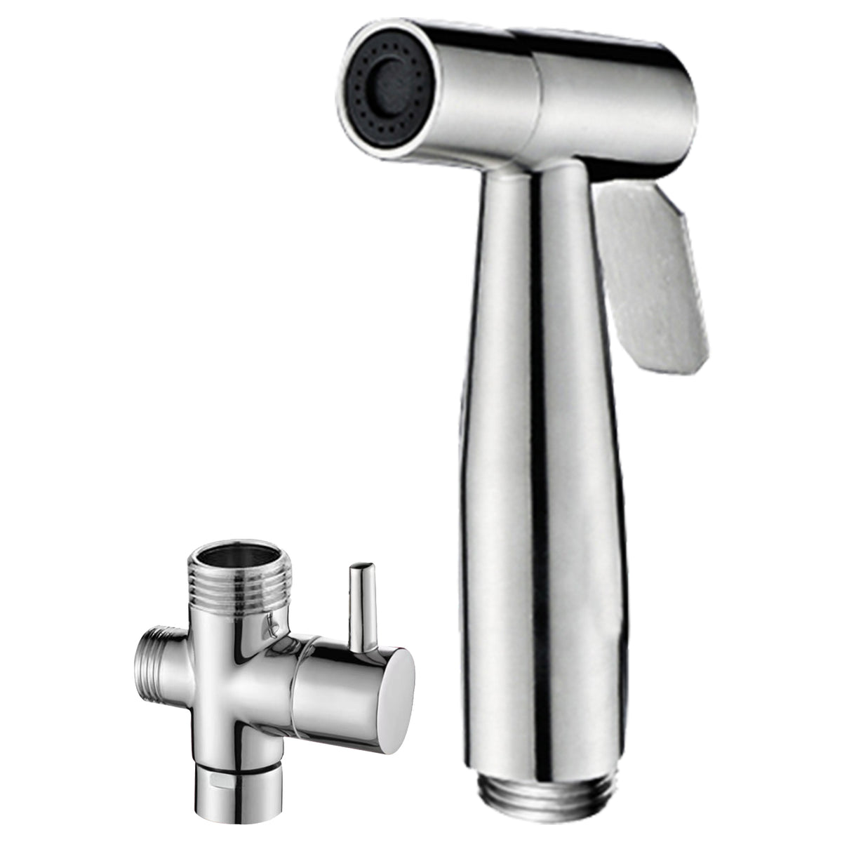 Pura Stainless Steel Douche Set with Dual-Function T-Adaptor Valve