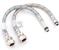 WRAS-Approved Flexi Tap Connector Pair – M12 x 15mm, 300mm, Stainless Steel