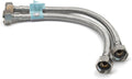 Flexi Pipe 1/2" x 1/2" BSP Flexible Tap Connector – 300mm (Pair)