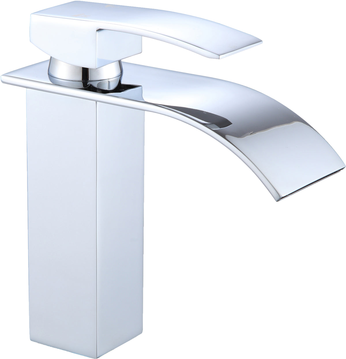 Helio Waterfall Chrome Monobloc Basin Tap – Single Lever