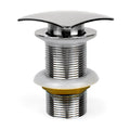 Square Click Clack Basin Waste – Unslotted, Chrome