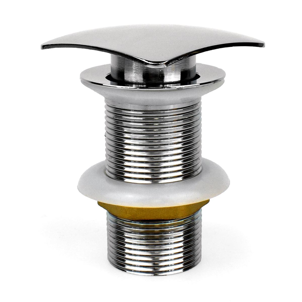Square Click Clack Basin Waste – Unslotted, Chrome