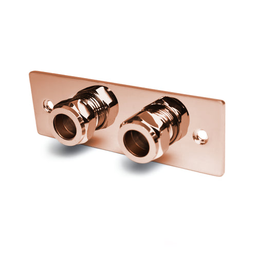 120mm Brass Douche Wall Plate