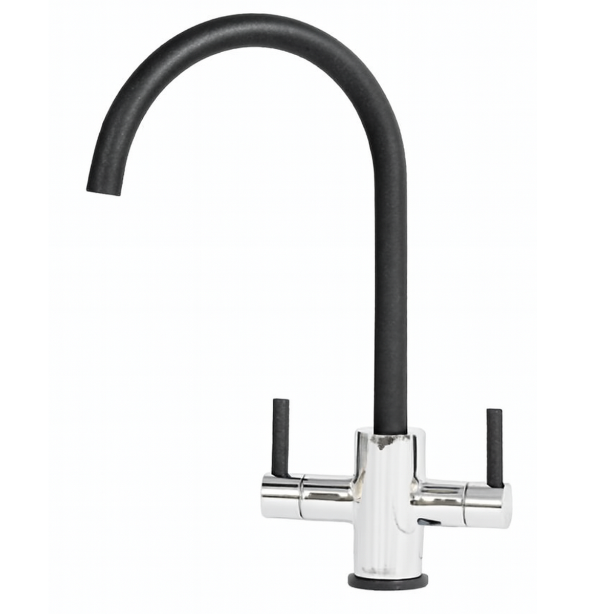Genesis Kitchen Mixer Chrome Body & Black Spout