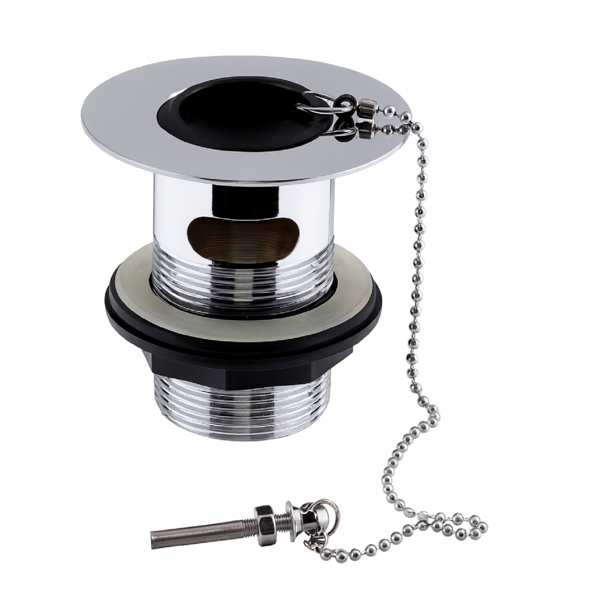 Sink Waste Slotted – Chrome