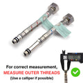 Flexi Pipe M10 x 1/2" BSP Monobloc Tap Connector – 150mm (Pair)